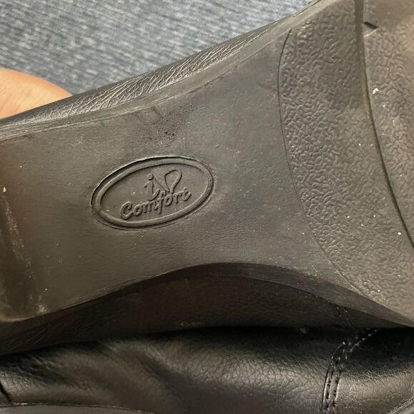 I Love Comfort Shoes Women’s Size 9 Slip On Black Leather Non-Slip Work Office - Picture 6 of 16